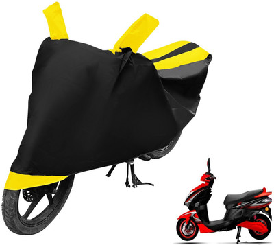 MOCKHE Two Wheeler Cover for Kinetic(Nova, Black, Yellow)