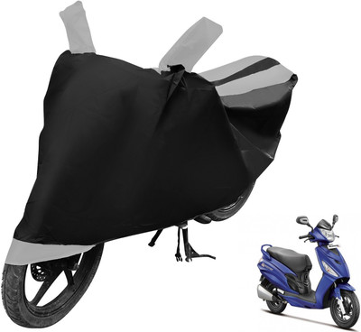 MOCKHE Two Wheeler Cover for Hero(Maestro Edge, Black, Silver)