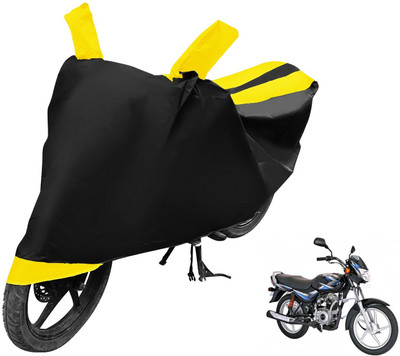 MOCKHE Two Wheeler Cover for Bajaj(CT100, Black, Yellow)