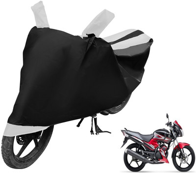 MOCKHE Two Wheeler Cover for Yamaha(SS 125, Black, White)