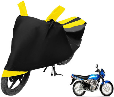 MOCKHE Two Wheeler Cover for Bajaj(Wind 125, Black, Yellow)