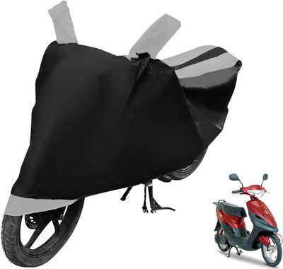 Auto Hub Two Wheeler Cover for Indian(Yo Spark, Black, Silver)