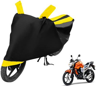 Auto Hub Two Wheeler Cover for Yamaha(FZ16, Black, Yellow)