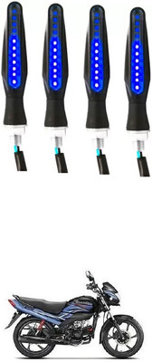 Delhismart Side LED Indicator Light for Hero Passion Pro(Blue)