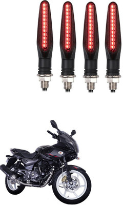 Delhismart Side LED Indicator Light for Bajaj Pulsar 220 DTSi-Fi(Red)