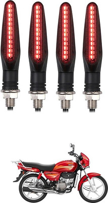 Delhismart Side LED Indicator Light for Hero Splendor Plus(Red)