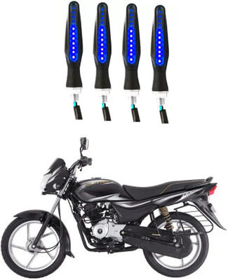 Delhismart Side LED Indicator Light for Bajaj Platina 100(Blue)