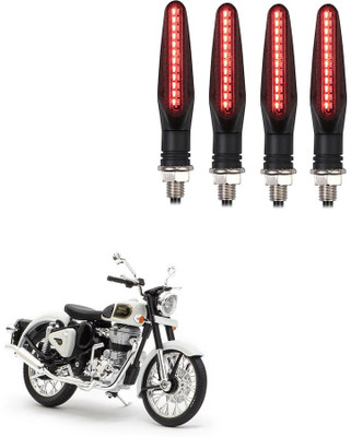 Delhismart Side LED Indicator Light for Royal Enfield Twin spark(Red)