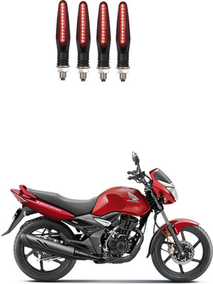 Delhismart Side LED Indicator Light for Honda CB unicorn 160(Red)
