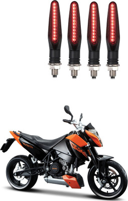 Delhismart Side LED Indicator Light for KTM Duke 690(Red)