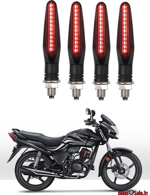 Delhismart Side LED Indicator Light for Hero Passion X Pro(Red)