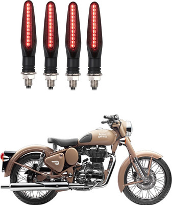 Delhismart Side LED Indicator Light for Royal Enfield Classic Desert Storm(Red)