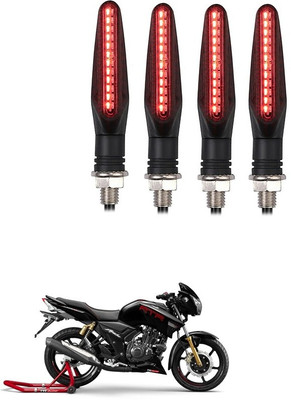 Delhismart Side LED Indicator Light for TVS Apache RTR 180(Red)