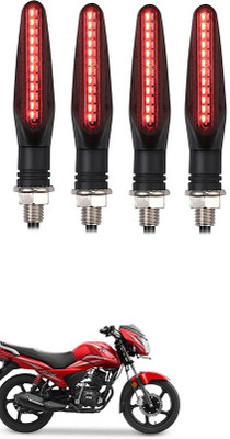 Delhismart Side LED Indicator Light for TVS Victor GL(Red)