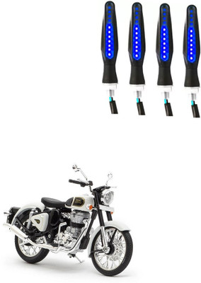 Delhismart Side LED Indicator Light for Royal Enfield Twin spark(Blue)