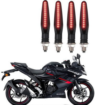 Delhismart Side LED Indicator Light for Suzuki Gixxer SF(Red)