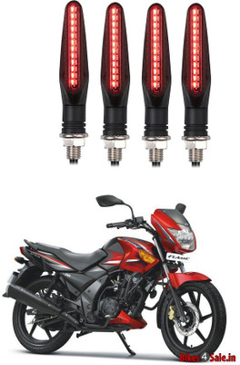 Delhismart Side LED Indicator Light for TVS Flame DS125(Red)