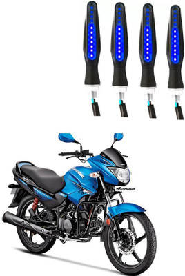 Delhismart Side LED Indicator Light for Hero Glamour FI(Blue)
