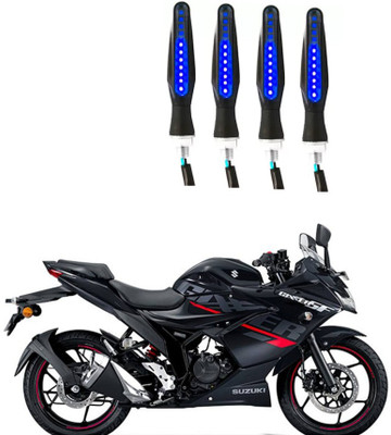 Delhismart Side LED Indicator Light for Suzuki Gixxer SF(Blue)