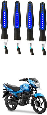 Delhismart Side LED Indicator Light for TVS Victor(Blue)