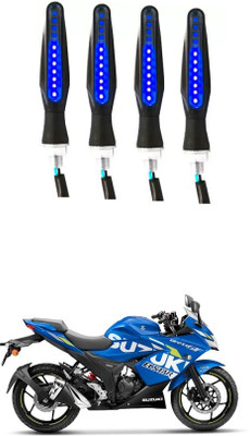 Delhismart Side LED Indicator Light for Suzuki Gixxer(Blue)
