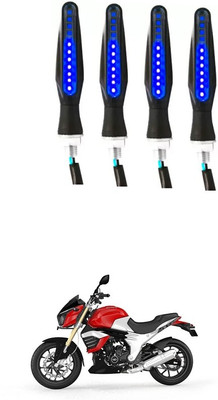 Delhismart Side LED Indicator Light for Mahindra Mojo(Blue)
