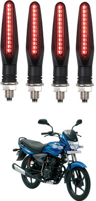 Delhismart Side LED Indicator Light for Bajaj Platina 100 DTS-i(Red)