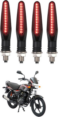 Delhismart Side LED Indicator Light for Bajaj Platina 125(Red)