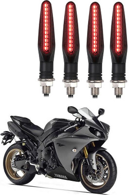 Delhismart Side LED Indicator Light for Yamaha YZF R1(Red)
