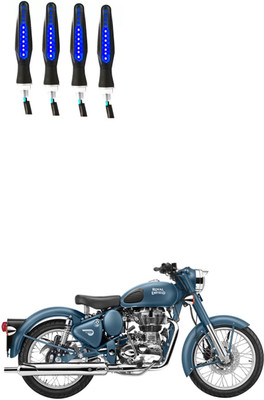 Delhismart Side LED Indicator Light for Royal Enfield Classic 500(Blue)