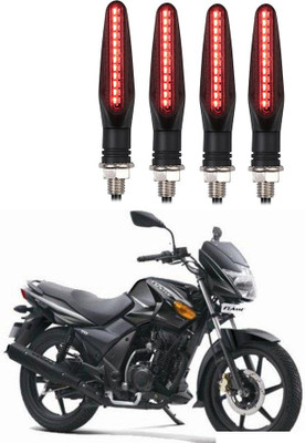 Delhismart Side LED Indicator Light for TVS Flame(Red)