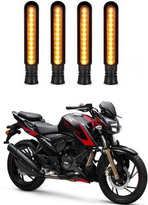 Delhismart Side LED Indicator Light for TVS Apache 200(Amber)