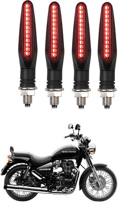 Delhismart Side LED Indicator Light for Royal Enfield Thunder Bird 350(Red)