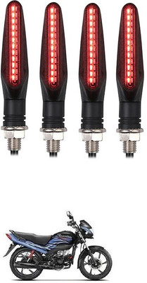 Delhismart Side LED Indicator Light for Hero Passion Pro(Red)