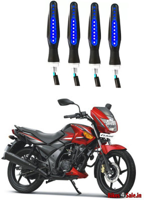 Delhismart Side LED Indicator Light for TVS Flame DS125(Blue)