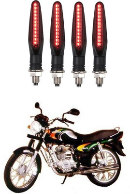 Delhismart Side LED Indicator Light for Bajaj Caliber(Red)