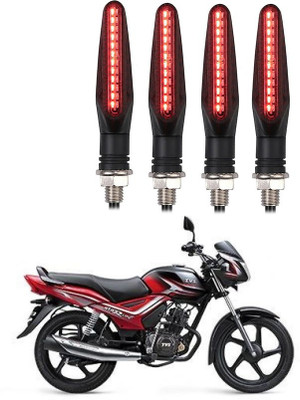 Delhismart Side LED Indicator Light for TVS Star(Red)