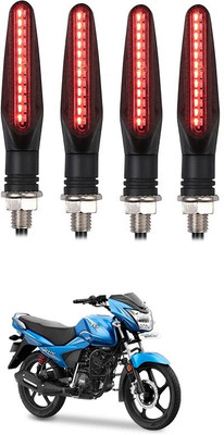 Delhismart Side LED Indicator Light for TVS Victor(Red)