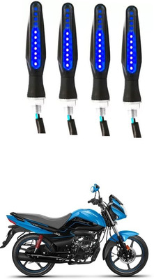 Delhismart Side LED Indicator Light for Hero Splender iSMART(Blue)