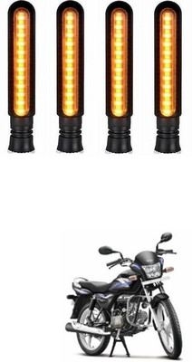 Delhismart Side LED Indicator Light for Hero Splendor Pro(Amber)
