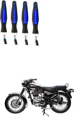 Delhismart Side LED Indicator Light for Royal Enfield Electra Delux(Blue)