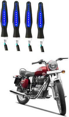 Delhismart Side LED Indicator Light for Royal Enfield Electra Twin Spark(Blue)