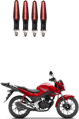 Delhismart Side LED Indicator Light for Honda CBF 125(Red)