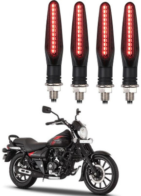 Delhismart Side LED Indicator Light for Bajaj Avenger(Red)