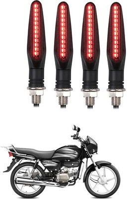 Delhismart Side LED Indicator Light for Hero Splendor(Red)