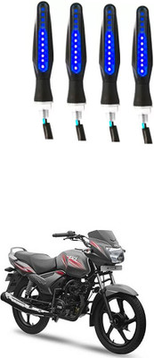 Delhismart Side LED Indicator Light for TVS Star City(Blue)