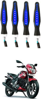 Delhismart Side LED Indicator Light for TVS Flame SR125(Blue)