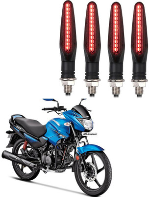 Delhismart Side LED Indicator Light for Hero Glamour FI(Red)