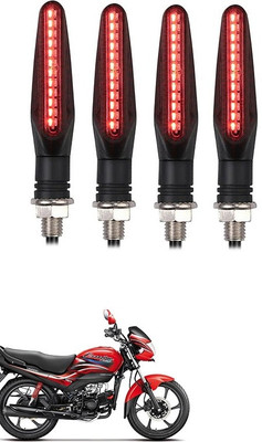 Delhismart Side LED Indicator Light for Hero Passion(Red)