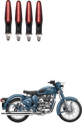 Delhismart Side LED Indicator Light for Royal Enfield Classic 500(Red)